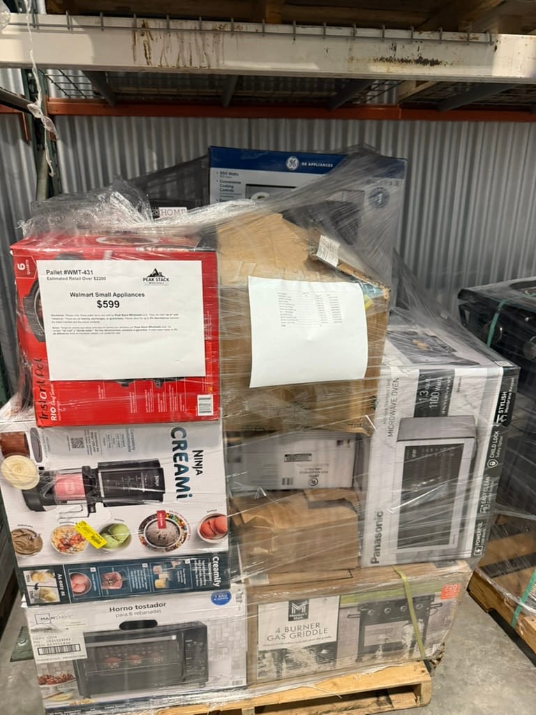 Pallet of small appliances
